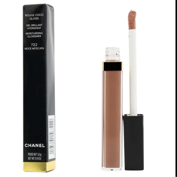Chanel Rouge Coco Gloss Moisturizing Glossimer - # 722 Noce Moscata  5.5g/0.19oz - Picture 1 of 9